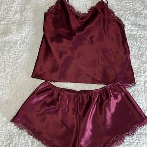 Victoria’s Secret Satin lace back Cami set
